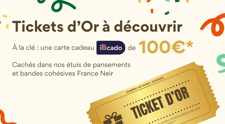 Bannière carrousel ticket d'or