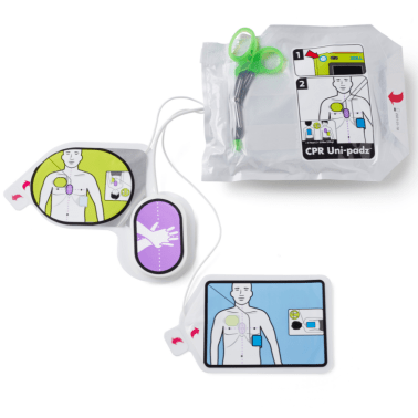 Electrodes CPR Uni-padz adulte/enfant défibrillateur AED 3 Zoll