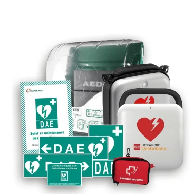 Pack défibrillateur CR2 automatique USB