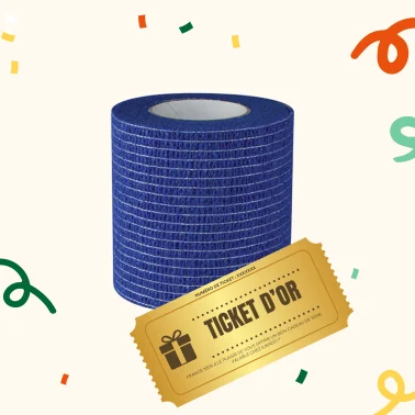 Bande cohésive bleue sans latex