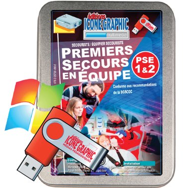 Clé USB formations PSE1 et PSE2