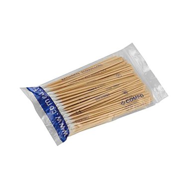 Ecouvillons en bois jetables une tête
