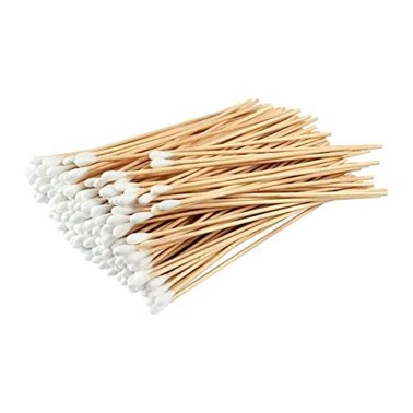Ecouvillons en bois jetables une tête