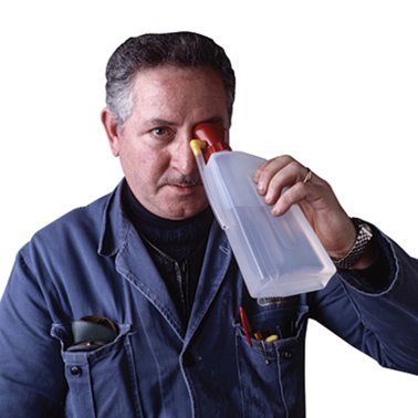 Flacon douche oculaire pneumatique