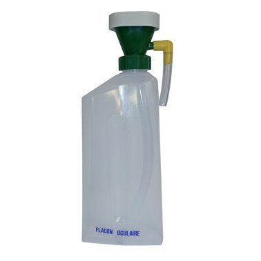 Flacon douche oculaire pneumatique