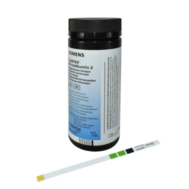 Bandelettes urinaires Clinitek Microalbumine pour Clinitek Status+ Siemens