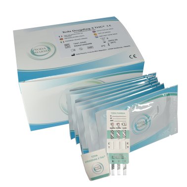 Tests urinaires de dépistage de stupéfiants Toda Drugdiag 3THC