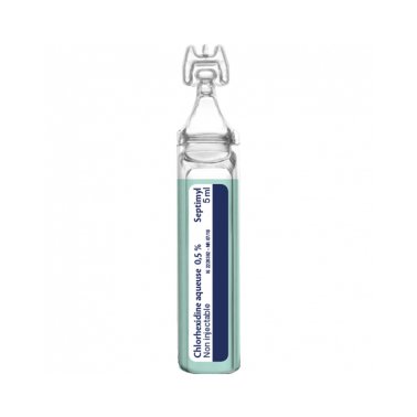 Unidoses de chlorhexidine aqueuse incolore 0,2% Gilbert