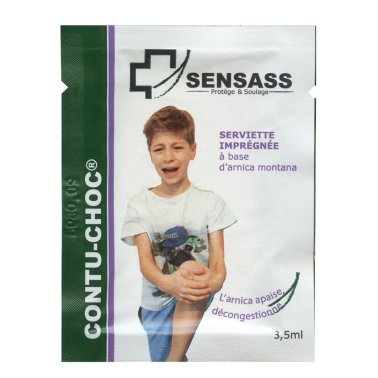 Serviettes imprégnées d’Arnica Contu-Choc