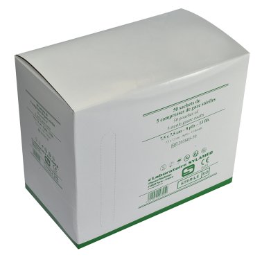 Sachet de 5 compresses de gaze stériles