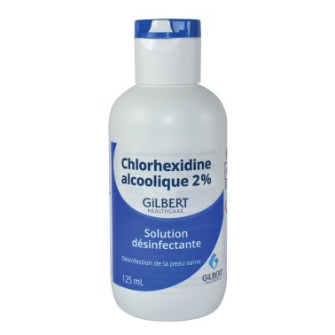 Flacon chlorhexidine alcoolique 2% Gilbert