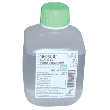 Flacon de chlorure de sodium naci 0.9%