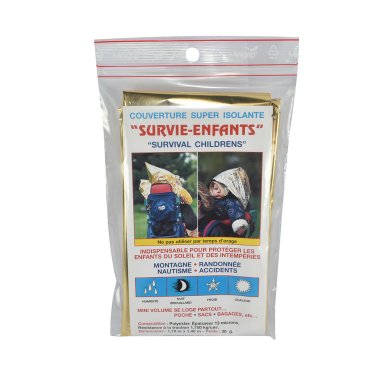 Couverture de survie enfant