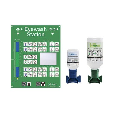 Station de lavage oculaire pH neutral et lave-oeil Plum