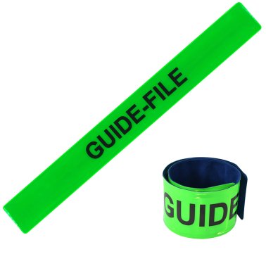 Brassard fluorescent auto-enroulant