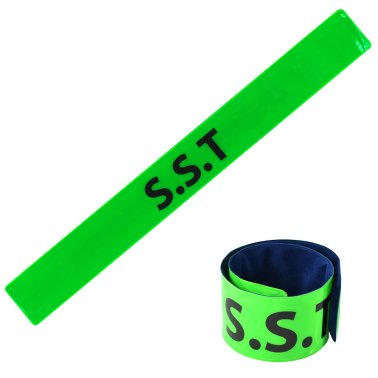 Brassard fluorescent auto-enroulant