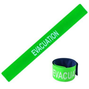 Brassard fluorescent auto-enroulant