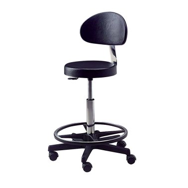 Tabouret médical avec dossier et repose pieds Carina 