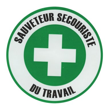 Autocollant secouriste SST