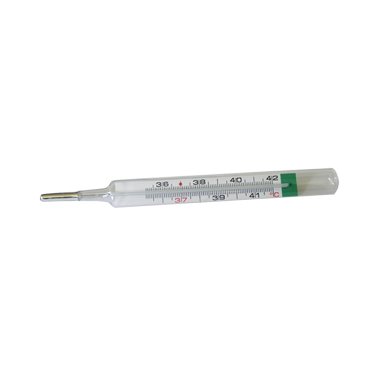 Thermomètre médical en verre Gallium 