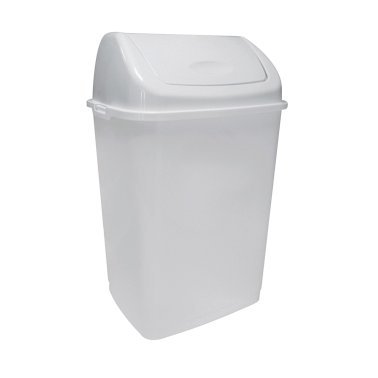 Poubelle à couvercle basculant