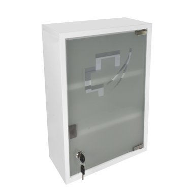 Armoire à pharmarcie vide une porte vitrée