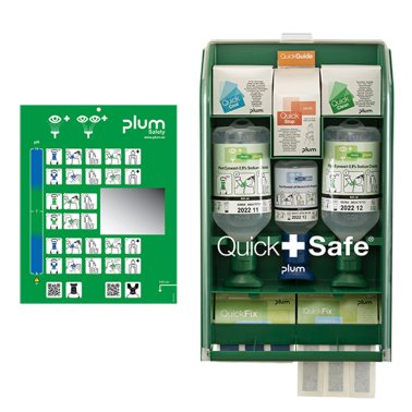 Station murale premier secours Plum Quicksafe industrie alimentaire