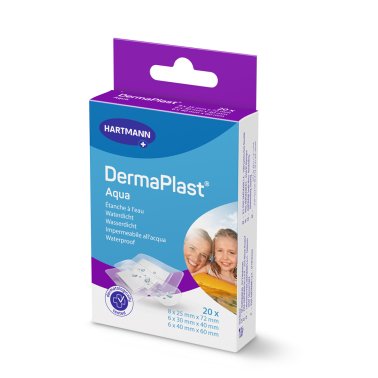 Boîte de 20 pansements waterproof Dermaplast Aqua