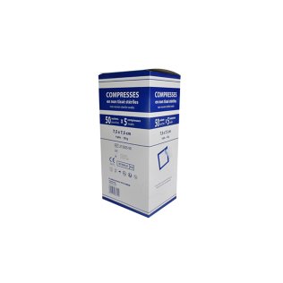 Sachet de 5 compresses stériles en non tissées