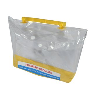 Trousse de secours transparente vide