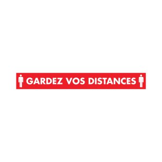 Autocollant “Gardez vos distances”