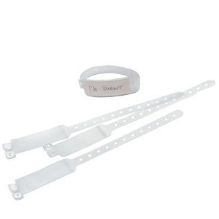 Bracelet d’identification inviolable transparent