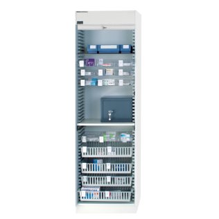 Armoire à pharmacie à rideaux