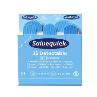 Recharge pansements simples bleus détectables Salvequick