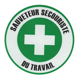 Autocollant secouriste SST