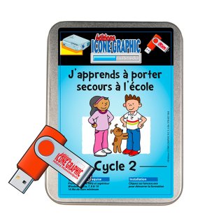 Clé USB Apprendre à Porter Secours à l'école