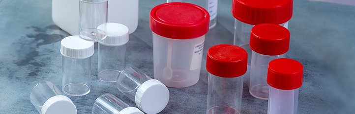 Flacons et cupules médicaux