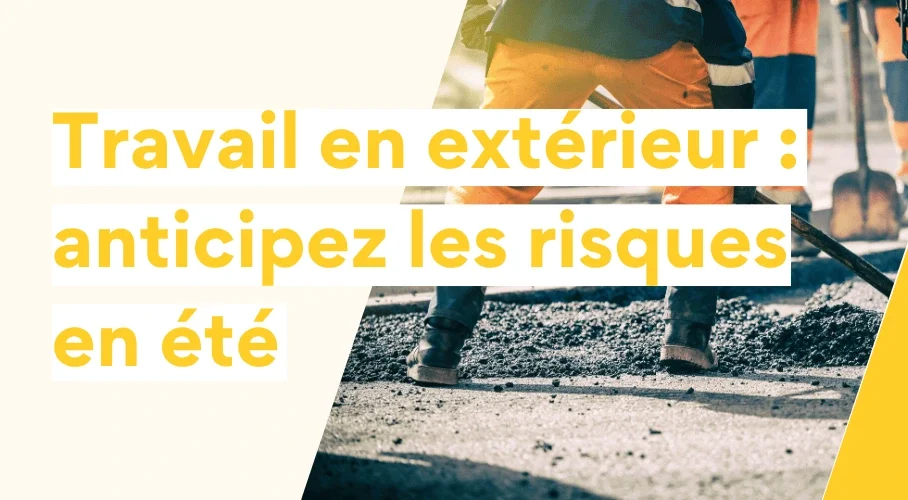 Bannière fortes chaleur extérieur