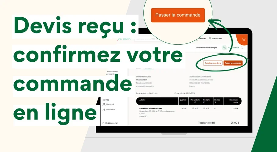 Transformation de devis en commande en ligne