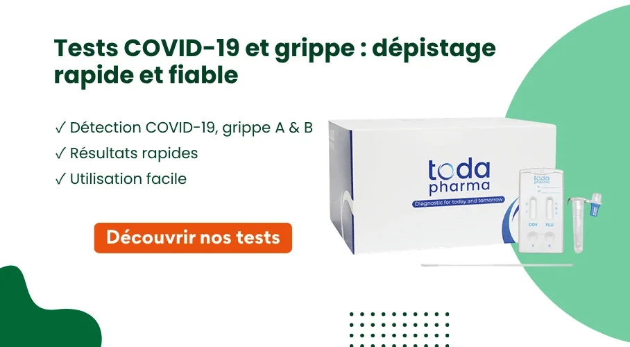Bannière HP - Tests dépistage COVID-19 et grippe
